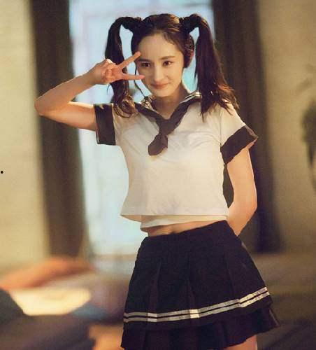 女明星校服,女明星们的校服时尚演绎